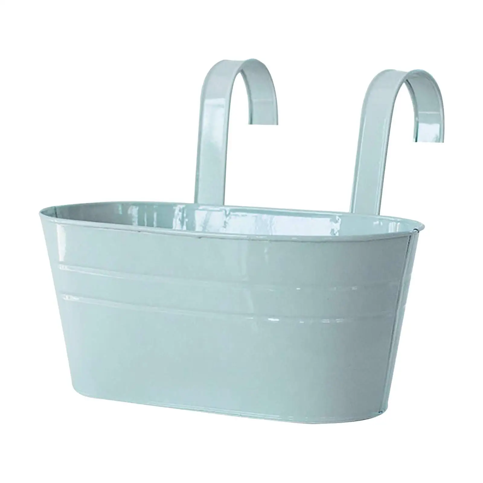 Metal Hanging Flower Pots for Balcony Planters Garden Plant Porch