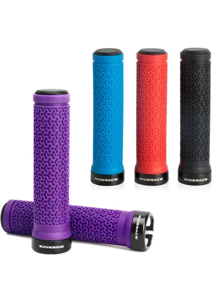 AliExpress NONE MTB Bicycle Handlebar Handles Non-Slip Lock-on Bicycle Grip Comfortable Shock Absorbing Bike Handlebar Cuffs 22.2mm Bike Grips