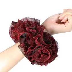 Beautiful Hair Tie Flower Shape Gift Shining Flower Shape Hair Tie  Accessories Hair Band for Dating