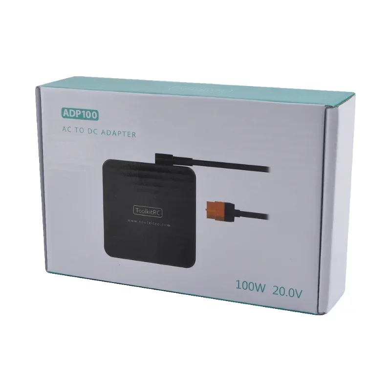 ToolKitRC ADP100 전원 공급 장치, XT60 출력 어댑터, ISDT Q6 Q8 M6D M7 M6 M4Q M6DAC IMax B6 HTRC SkyRC 충전기용, 20V 100W