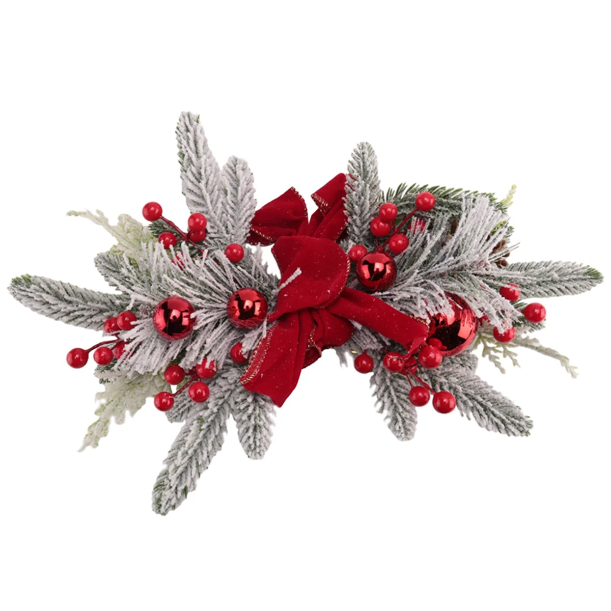 Christmas , Stair Christmas Garland for Stairs, Door, Fireplace, Window, Outdoor Indoor Christmas Decor Red