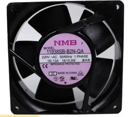 

NMB 11938SB-B2N-QA AC 220V 18/15.5W 120x120x38mm Server Cooling Fan