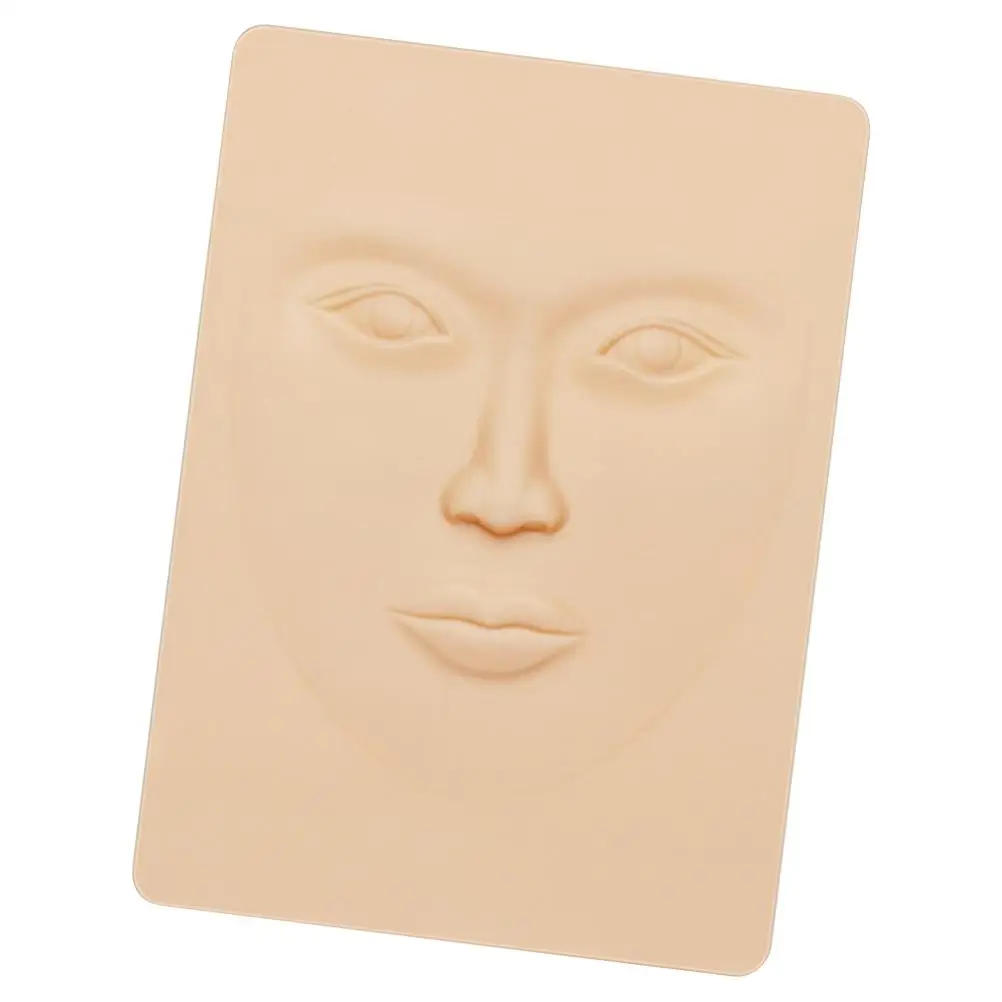 

Silicone Eyebrow Tattoo Practice Skin Elastic Durable Soft Practical Human Feel Beginner Artist Training Storage Placement