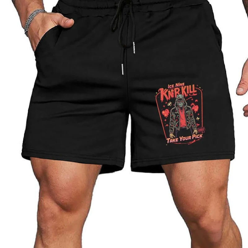 

Мужские шорты в стиле ретро в американском стиле с анимационным узором Ice Nine Kills, новая летняя модная мужская и женская уличная одежда в стиле ретро