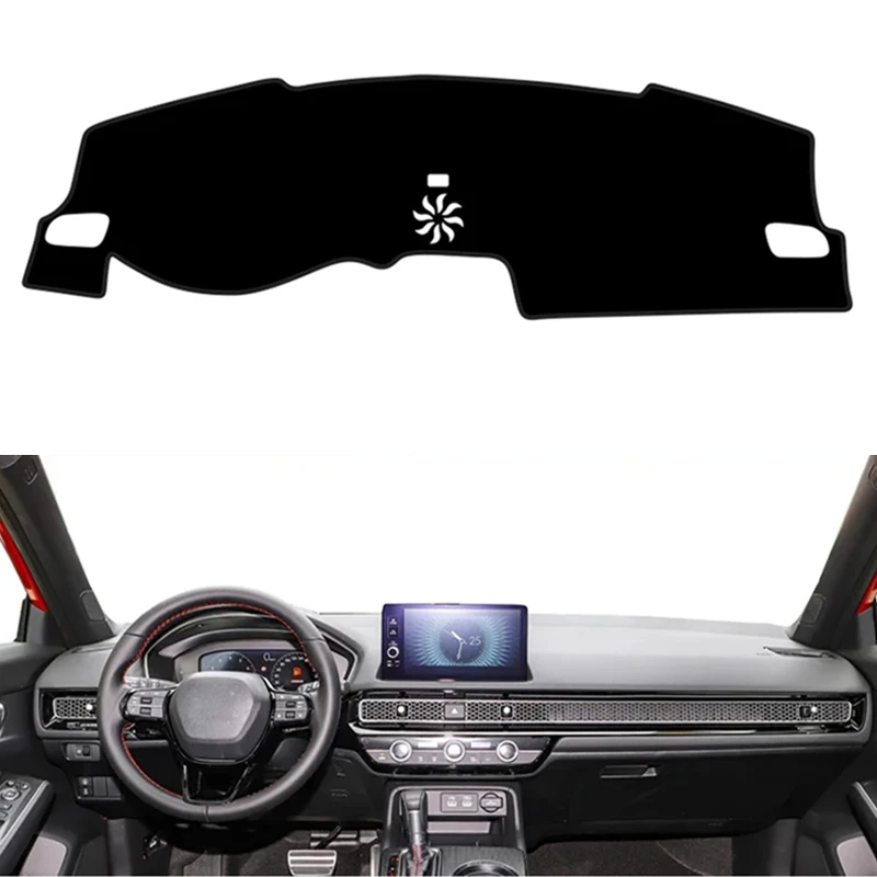 

Anti-UV Dashmat Dashboard Cover Mat Pad For Honda Civic 11th SI 2021 2022 2023 2024 Auto Sunshade Protect Carpet Car Accessories