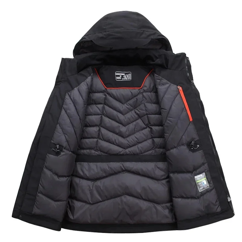 Down Jacket Man High Quality White Duck Coat Men Thick Warm Winter 2025 New Parkas For Short Feather Puffer