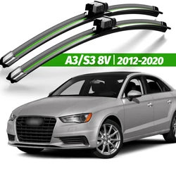 Wiper LHD Front Wiper Blades For Audi A3 S3 8V 2012 - 2020 2018 2019 Windshield Windscreen Window Brushes 26