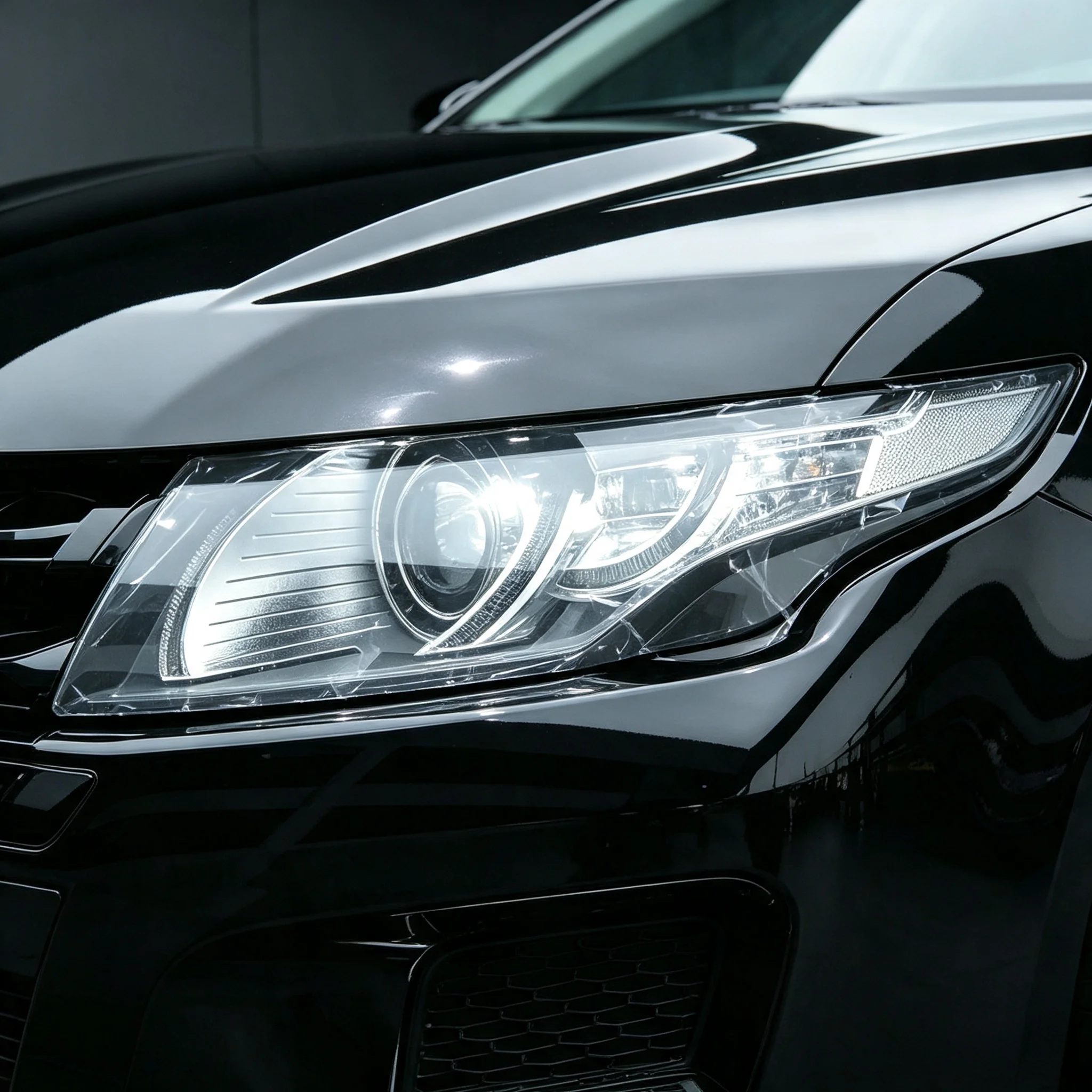 Für Range Rover Evoque L538 2011-2018 Auto-Scheinwerfer Transparente TPU-Schutzfolie Kratzfeste PPF-Schutzfolie Aufkleber – Detail 2