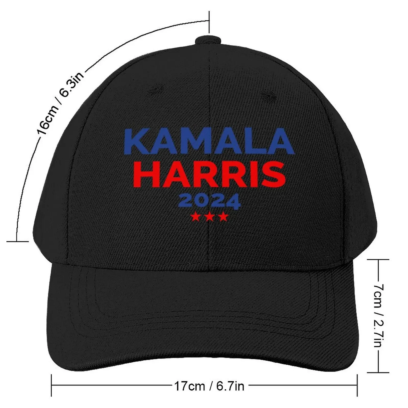 Kamala Harris 2024 T-Shirt, Kamala Harris For President Baseball Cap Custom Cap Sunhat Male Women's