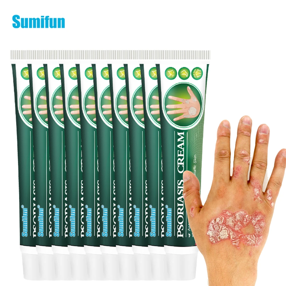 

5/10Pcs Psoriasis Treatment Cream Antibacterial Dermatitis Urticaria Eczema Skin Medical Ointment Anti-Itch Chinese Medicine