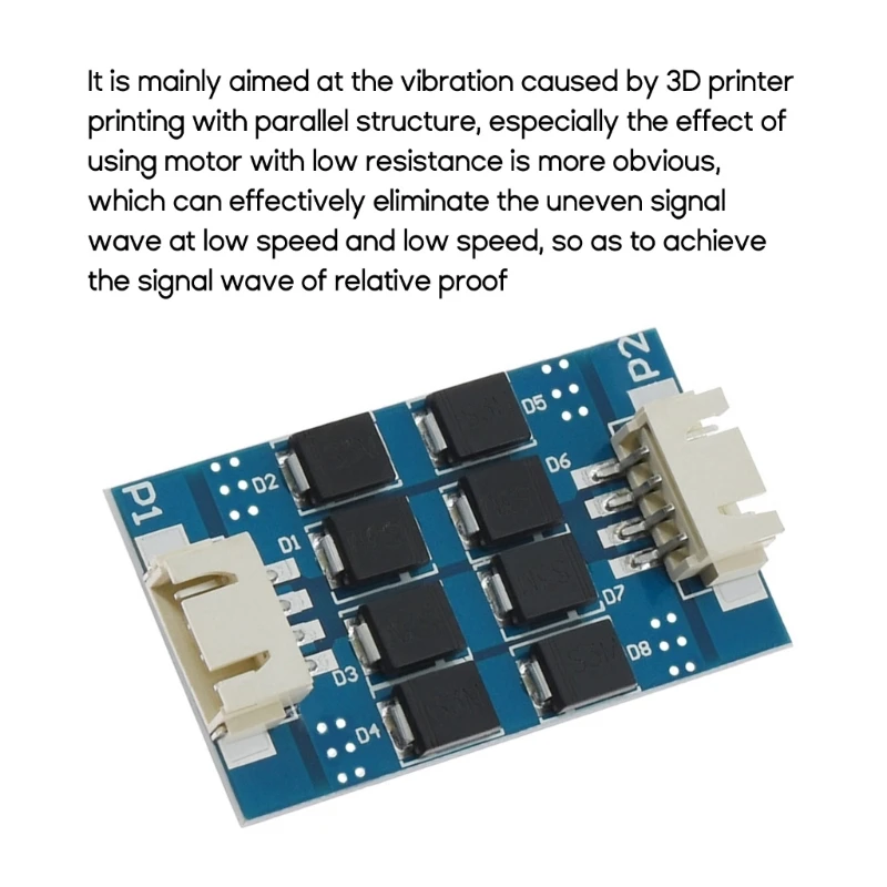 4Pcs TL Smoother Addon Modules 3D Printer Stepper Motor Driver Accessoy for Pattern Elimination Motor Clipping Filter