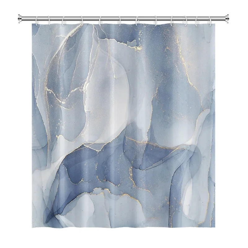 Ink texture Shower Curtain Waterproof modern marble art colorful shower curtain Home Bathroom Decoration Curtain with hooks