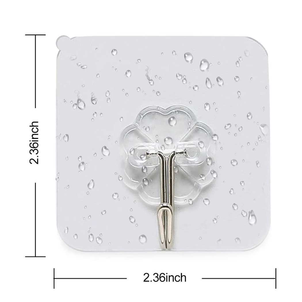 Small, Exquisite, Transparent And Strong Adhesive Wall-mounted Nailless Hook Rack Sucker Suitable For Heavy Load In Kitchen