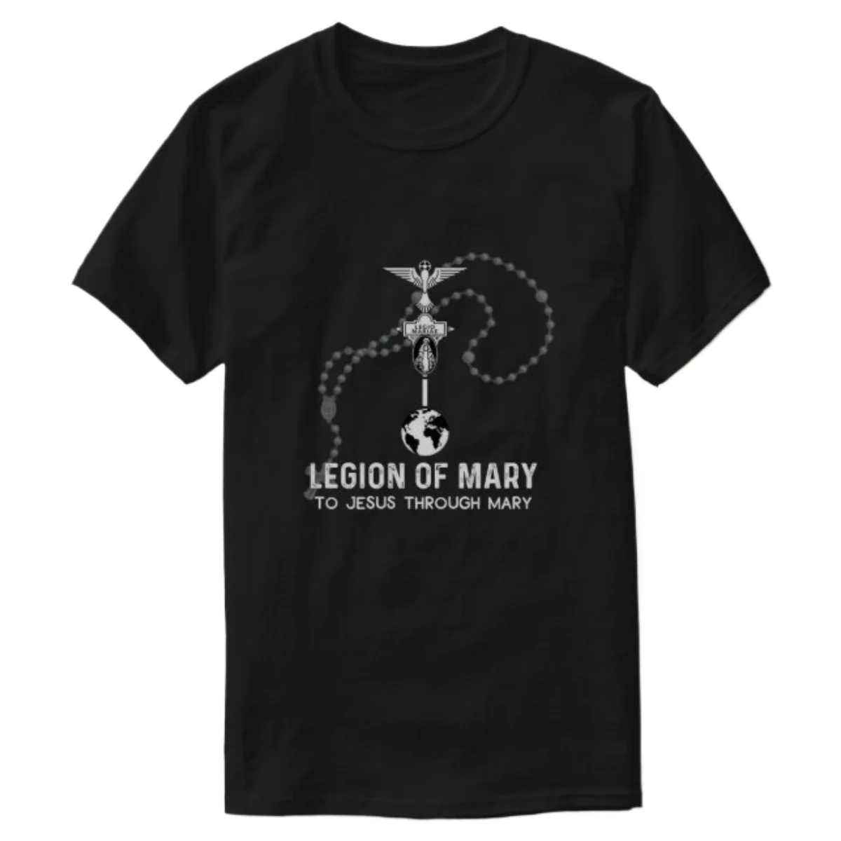 

Legion of Mary Our Lady Catholic T-Shirt 100% Cotton O-Neck Short Sleeve Summer Casual Mens T-shirt Streetwear