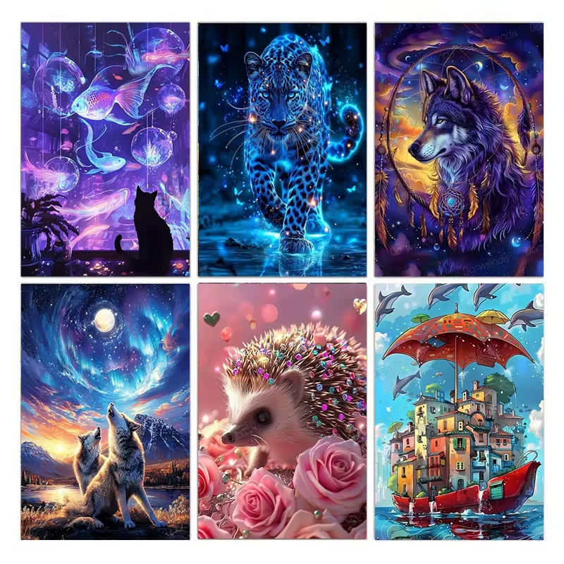

Jigsaw Puzzles cartoon glowing animal Adults Puzzle Games Family Fun Puzzles Educational Toys reative Gifts for Teenagers
