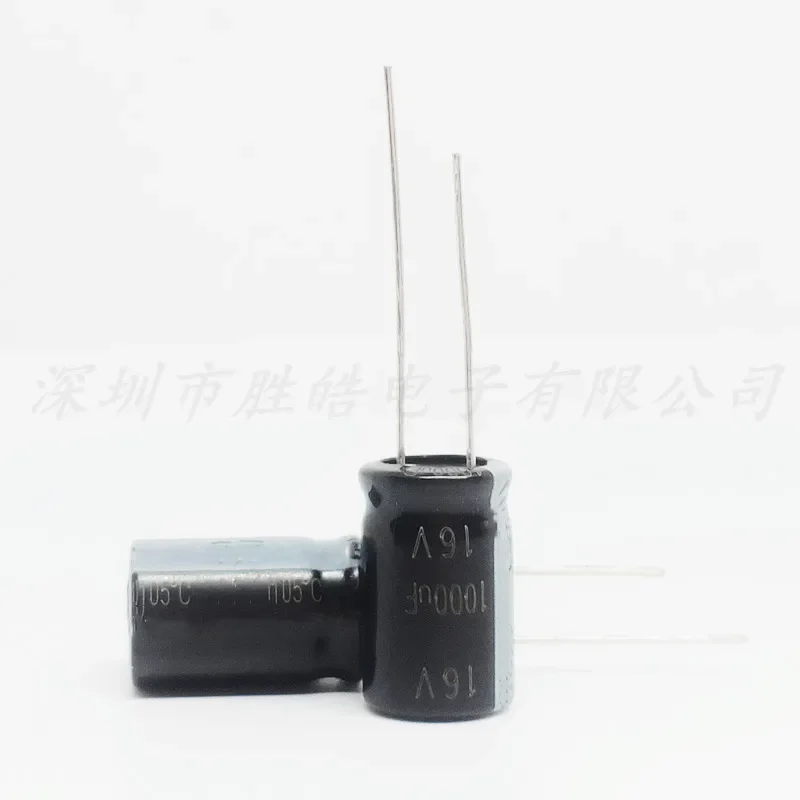 

(10PCS) 16V1000uF 8x16 Aluminum Electrolytic Capacitor 16 V 1000 UF High Quality