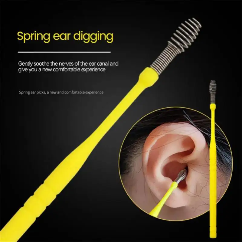 ชุดสแตนเลสหูหยิบเครื่องมือ EAR WAX Remover ทําความสะอาดหูทําความสะอาดช้อนป้องกันหู EAR Picker Earpick Sticks