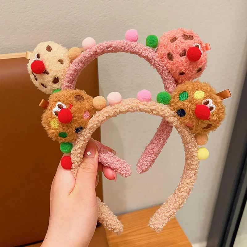 طوق شعر للخريف والشتاء، طوق رأس كرتوني جميل، شعر ضغط لا يؤذي بطاقة الشعر، إكسسوارات الشعر