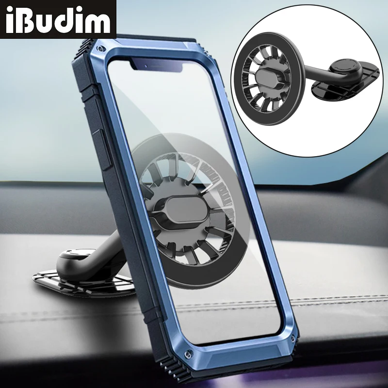 

Universal Magnetic Car Phone Holder 360 Degree Rotation Car Dashboard Magnet Phone Mount Stand for iPhone 15 14 13 Xiaomi Huawei