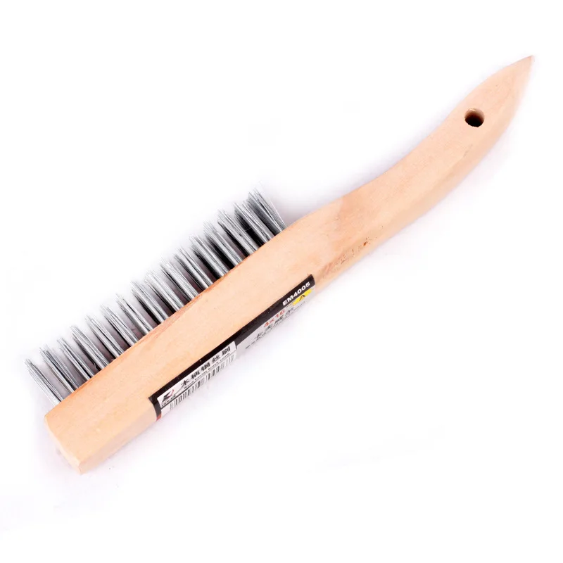 Heavy Duty Wire Brush Metal Steel Cleaning Brush Heavy Duty Wirebrush for Car Scratch Rust Removal & Welding Slag Cleaning