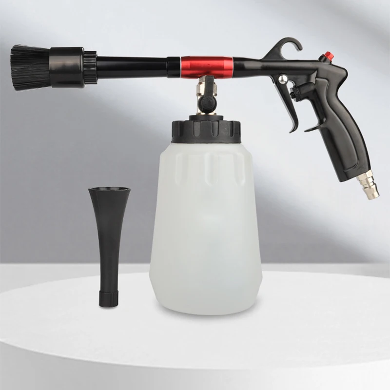 1L Pneumatic Interior Cleaning Gun Rotary Bearing High Pressure Air Car Wash Equipment Tornado Cyclone Auto Tools