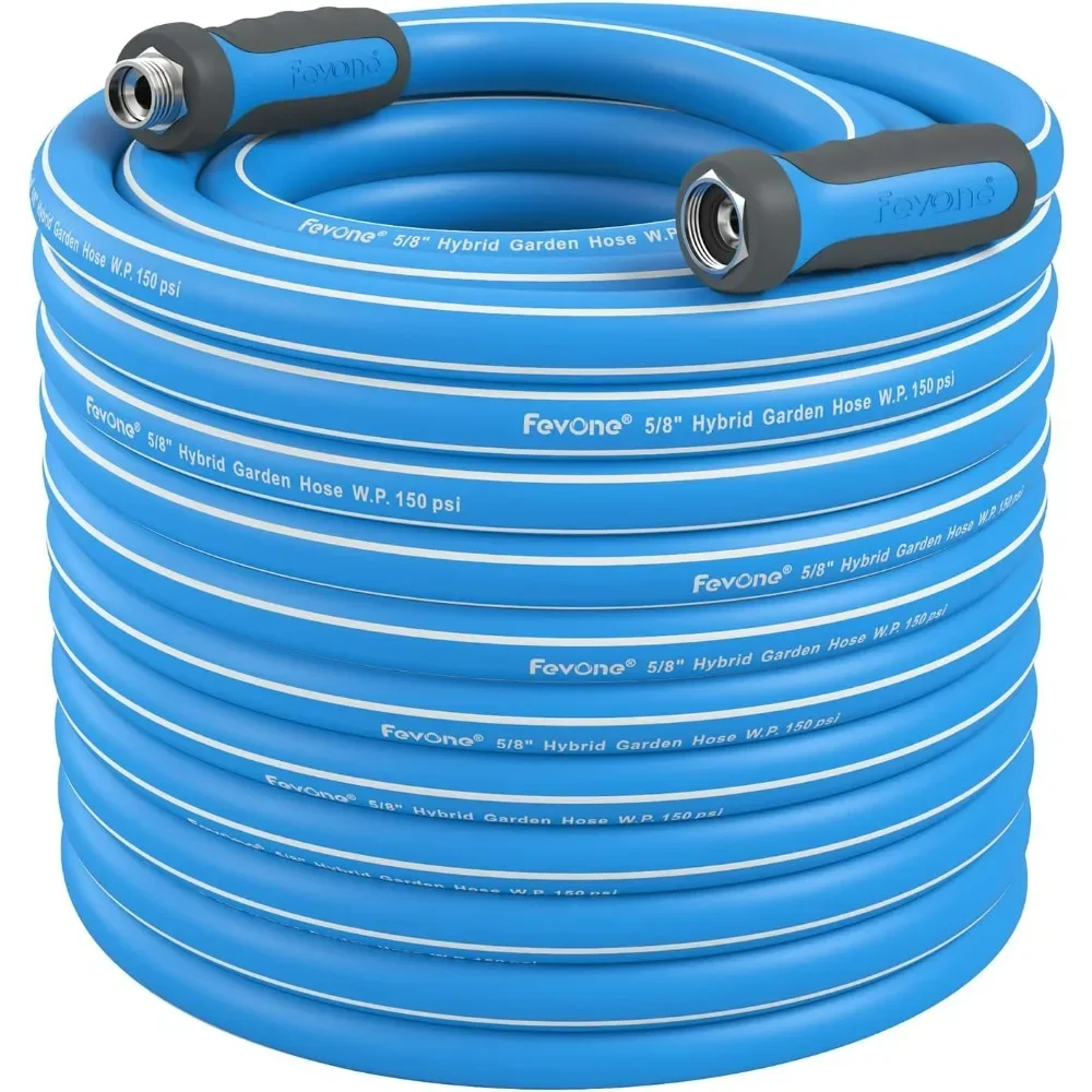 

Garden Hose 150 ft x 5/8 ", Heavy Duty Water Hose with Rotatable Grip Handle, Easy to Connect, Fits Hoses/Pipes