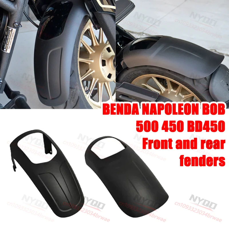 

Motorcycle Lengthen Front Fender Splash Guard Wheel Extension Fender Mudguard Accessories for BENDA NAPOLEON BOB 500 450 BD450