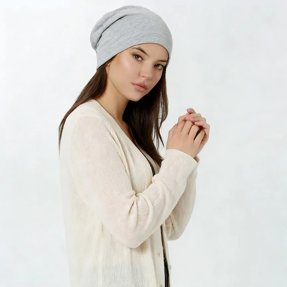 Männer Frauen Beanie Gestrickte Dehnbare Slouchy Cap Unisex Leichte Frühling Outdoor Sport Freizeitkleidung – Detail 9
