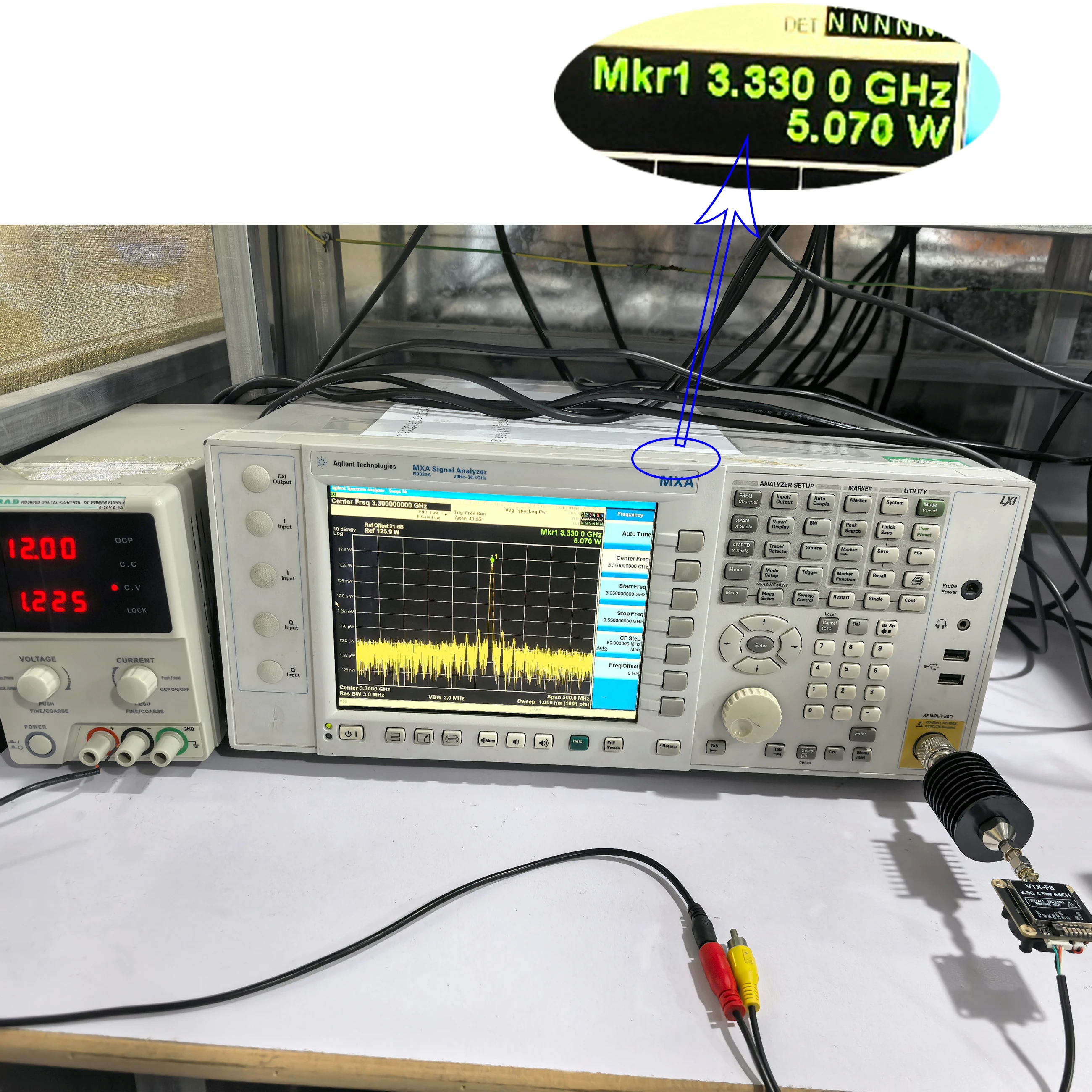 

3.3G 4.5W VTX 64CH(3060-3500MHz)FPV Wireless Long-distance Image Transmission Transmitter VTX-F8 Tower Installation for RC FPV