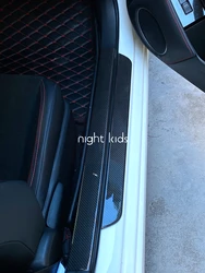 Night Kids is suitable for 2012-2020 Toyota 86 Subaru BRZ modified carbon fiber door sill bar carbon fiber door sill protector