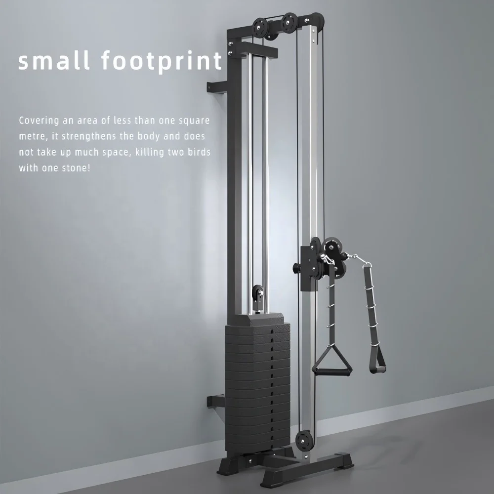 Cross Wall Mount with Stacked Weight Single Cable Flight Trainer with Counterweight