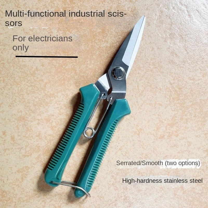 

190mm Straight Head Pruning Shears Non-slip HandleStainless Steel Outils Manuels Household Bonsai Garden Scissors Pruing Shear