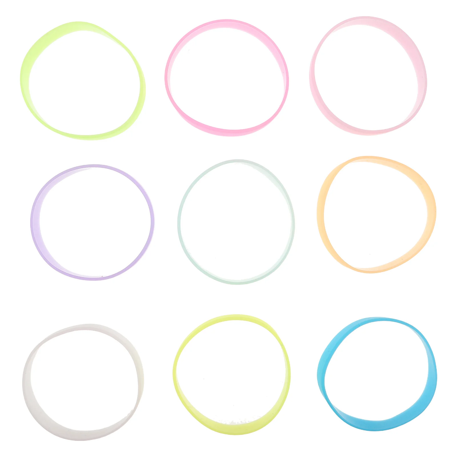 36Pcs Glow in The Dark Silicone Wristbands Solid Color Bracelets Kids Sports Teams Party Events Glow Wristbands