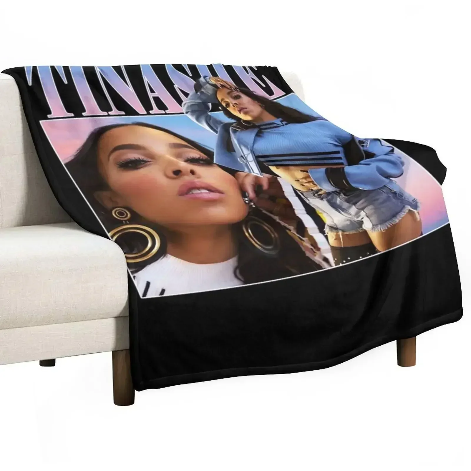 Tinashe Throw Blanket Fashion Sofas halloween Bed Fashionable Bed covers Blankets