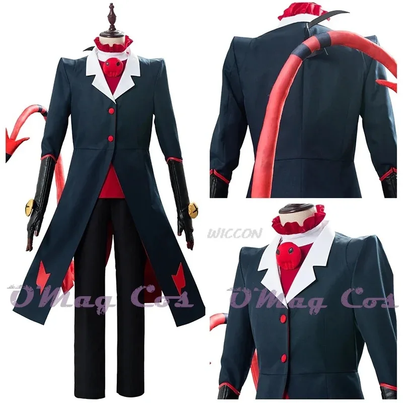 Anime Hazbin cos Hotel ALASTOR Hazbin Angel Dust CHARLIE Vox Blitzo cosplay costume Halloween Uniform suit Hazbin cosplay Hotel