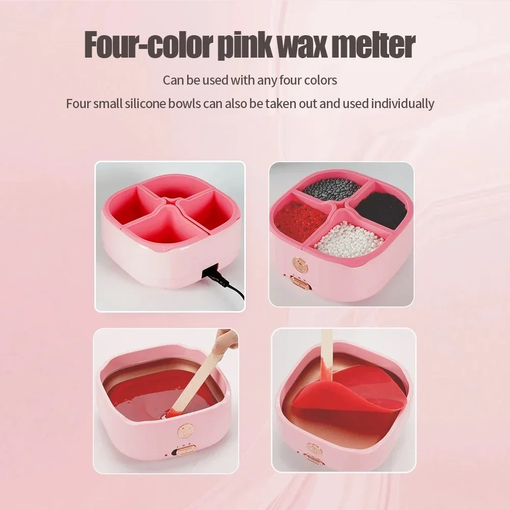 Wax Machine for Hair Removal Paraffin Heater Waxing Beans Epilator Wax Beans Heating Machine Wax Heater Epilator For Men Women