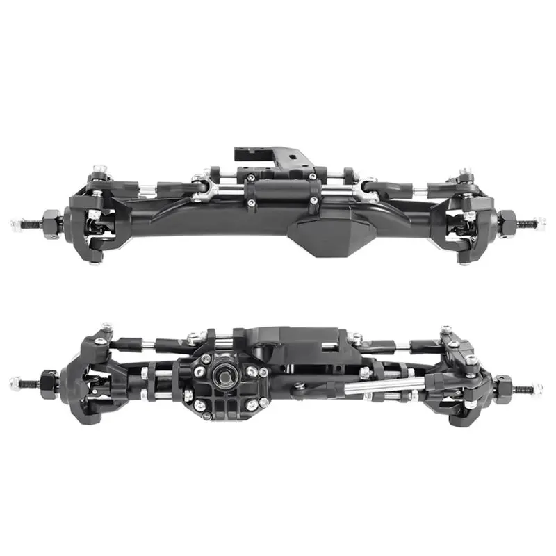 FBIL-Axle Assembly For 1/10 Vanquish H10 Optic RC Crawler Car Front And Rear Straight Axles Upgrade Parts Accessories