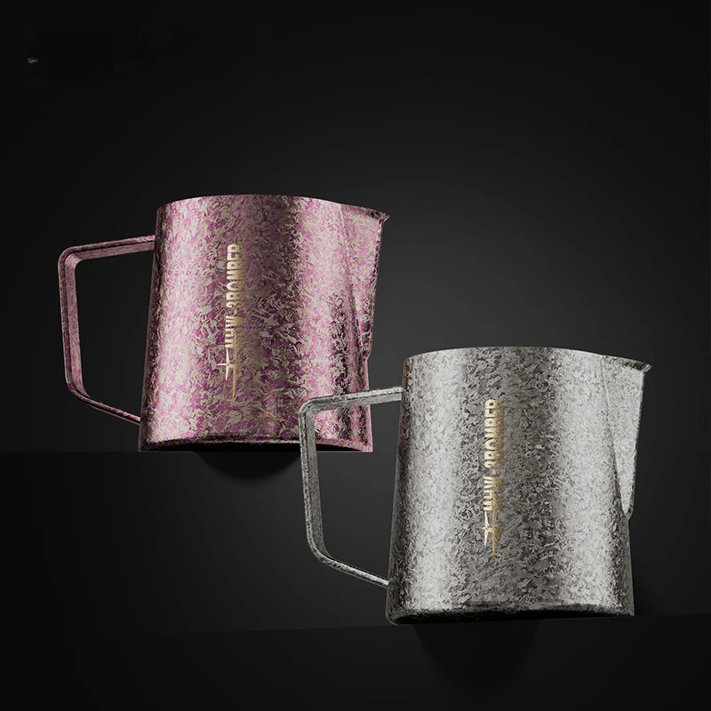 600ml Pure Ti Latte Art Pitcher Antibacterial Milk Frother Cup for Espresso Machine Barista Accessories