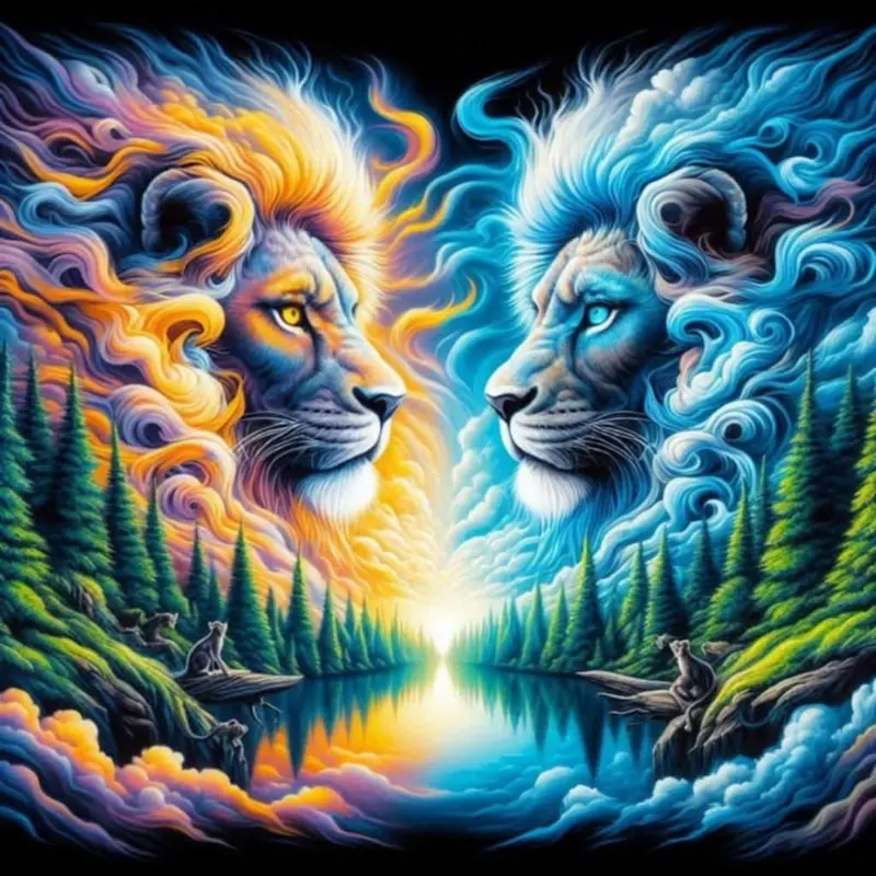 

Two Lions AB Diamond Painting Kits Photo Art 5d Diy Full Square Round Mosaic Cross Stitch Embroidery Home Decor Gift