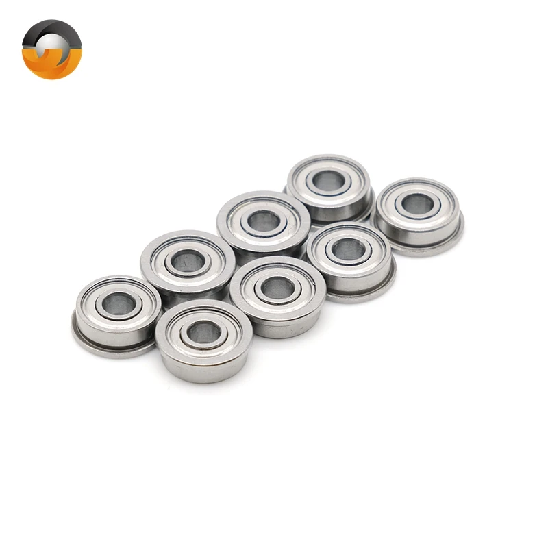 10PCS 4x11x4mm F694ZZ ABEC-7 Skate Bearing Steel Radial Shaft Deep Groove Flange Ball Bearing