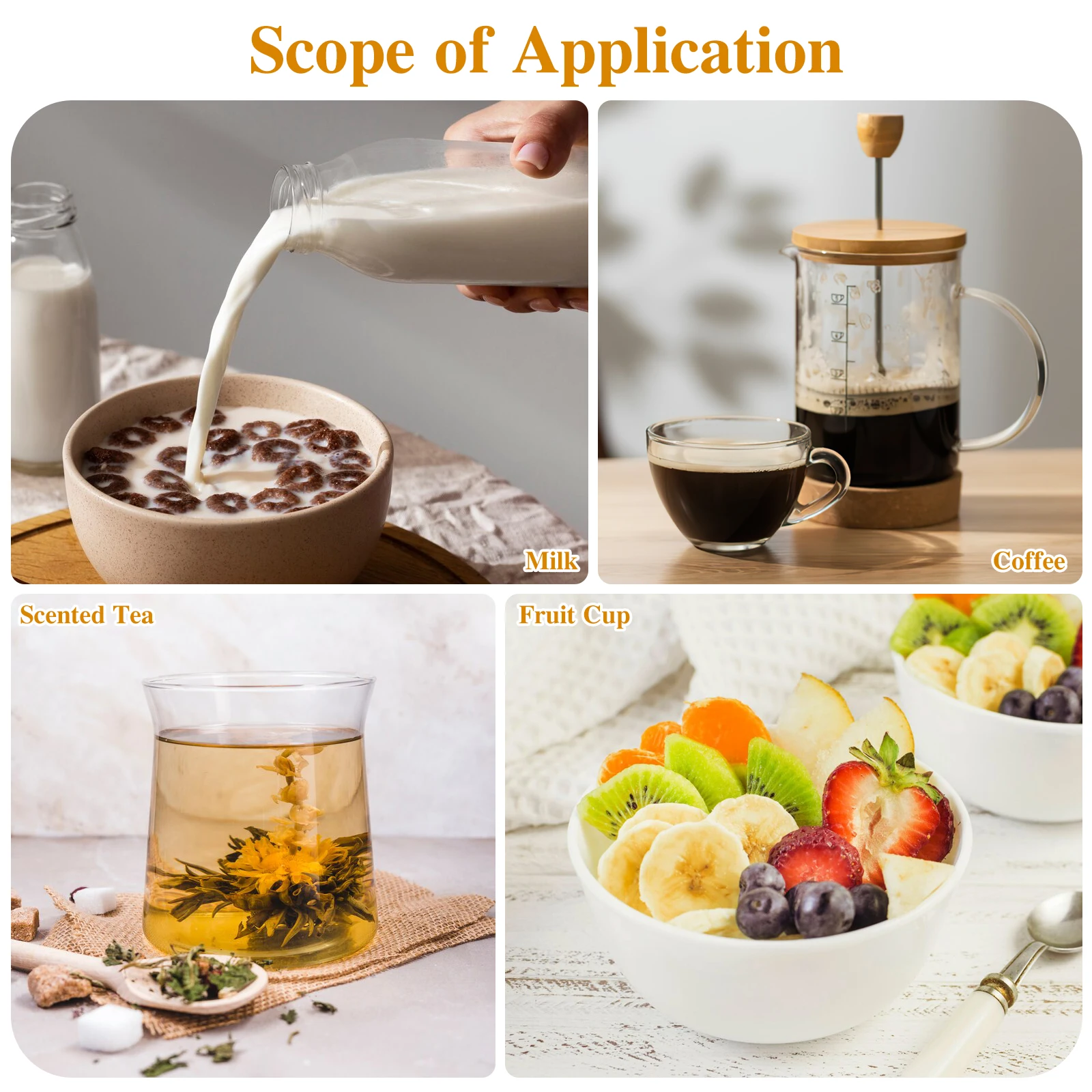 

2 Pcs Glass Long-lasting Cups Breakfast Coffee Beans Transparent Glasses Aesthetic Mug Crystal Mugs