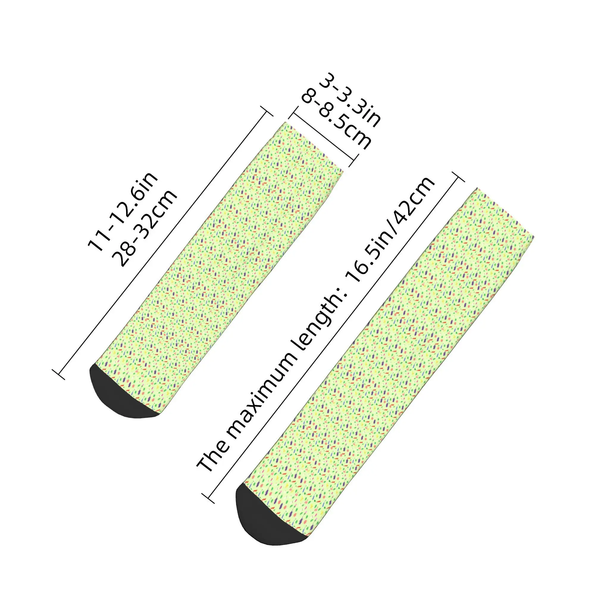 Chaussettes Pikmin toutes saisons, Harajuku, absorbant la sueur, bas à la mode pour hommes et femmes, cadeaux de noël