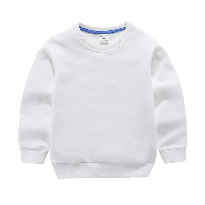 New Children Sweater Clothing Spring Solid Color Boy Round Neck Children Coat Girl Spring Long Sleeve Tide.