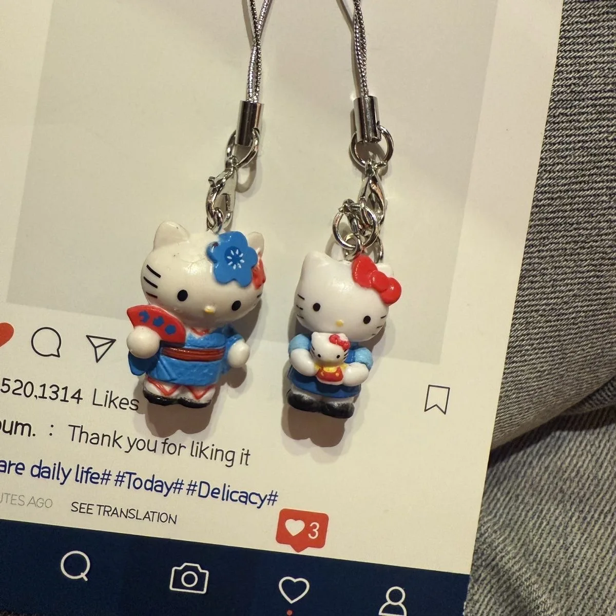 

Hello Kitty Resin Flower Wedding Bride Groom Couple Keychain Girl Backpack Zipper Decoration Pendant Wedding Gift Accessories