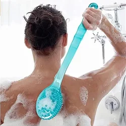 Brosse de bain avec poignée pour le dos et le corps, éponge de douche, épurateur, masseur de peau expansive