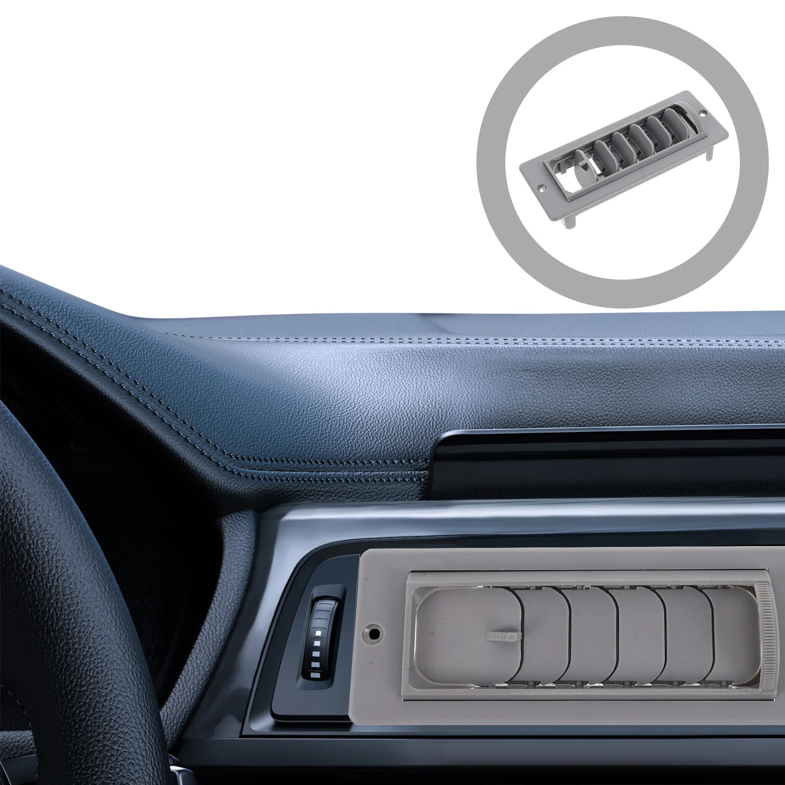 

Universal Car Air Conditioning Vent Dashboard Replacement Vehicle Air Outlet Grille for Trucks Excavators Modified Vehicles
