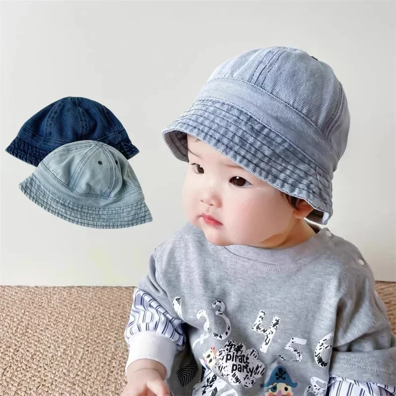 Mode Cowboy Emmer Hoed Zachte Jongens Meisjes Zonnehoed Kinderen Panama Strandpet Kinderen Visser Caps Opvouwbare Emmer Zonnescherm Hoeden