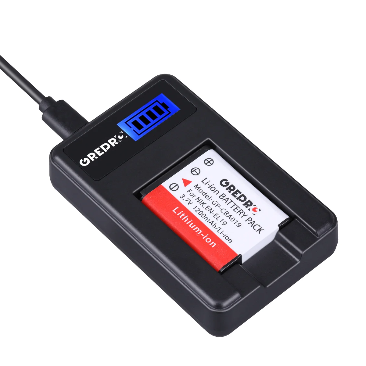 

1200mAh EN-EL19 Battery with Charger for Nikon Coolpix S4100 S4150 S4200 S4300 S4400 S5200 S5300 S6400 S100 S3300