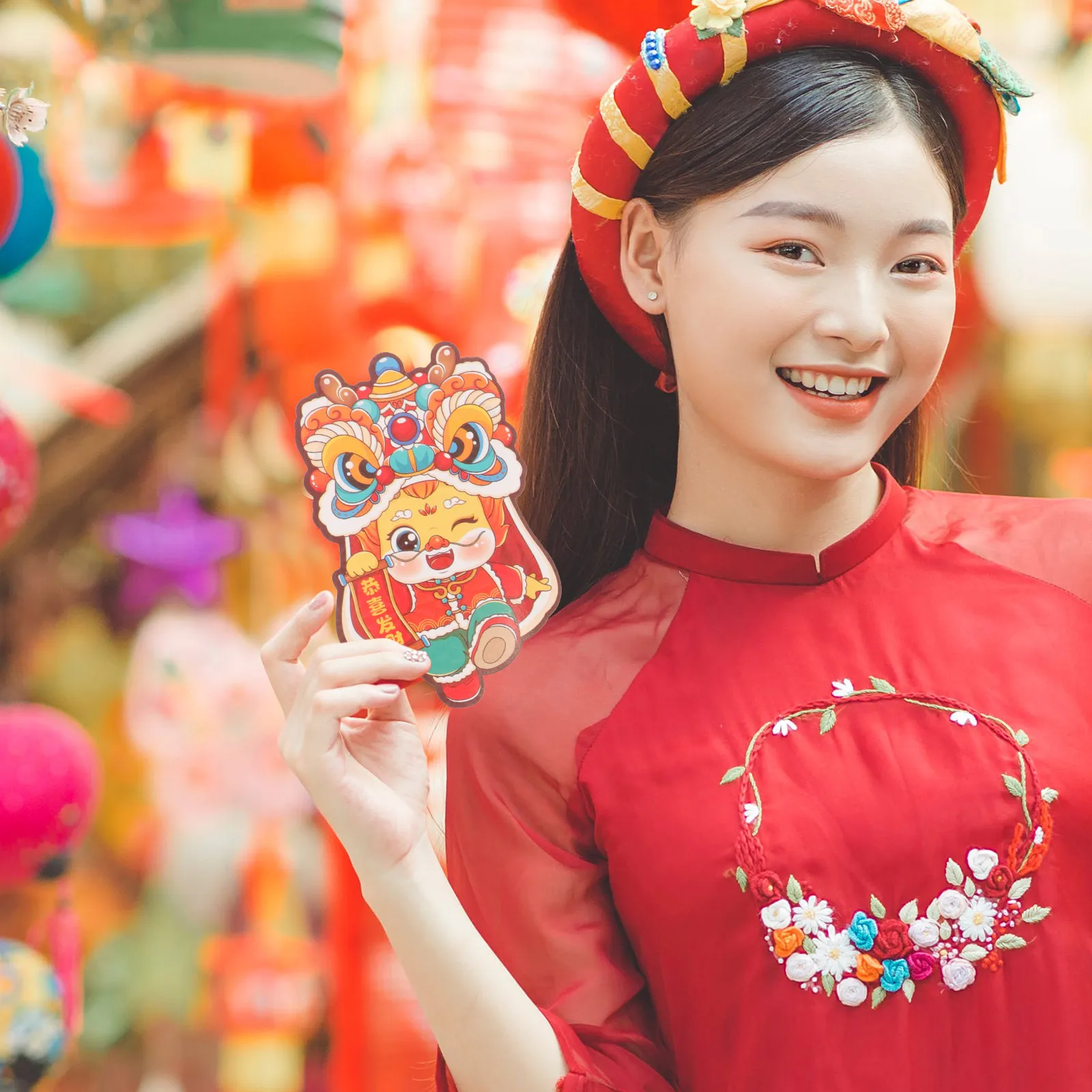 

6Pcs Spring Festival Red Envelopes Dragon Design Chinese Style New Year Lucky Money Packets Reusable Red Packets