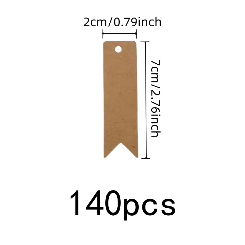 140 pcs Party Favor Tags for Party Valentines Tags, Lightweight Paper Card, Pre-Punched Hanging Hole